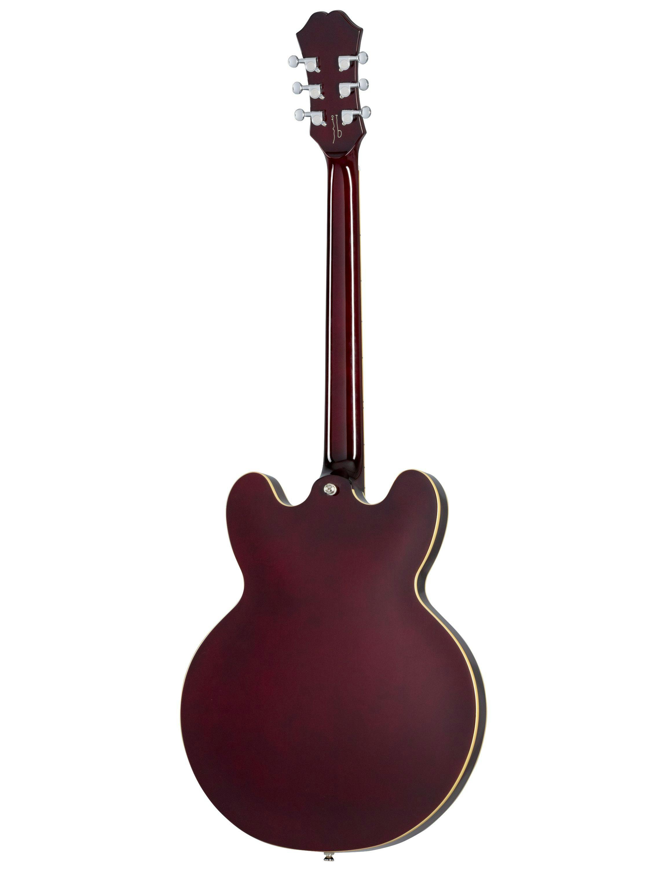 Epiphone Noel Gallagher Riviera Semi Hollow Electric Guitar in Dark Wine  Red - Andertons Music Co.